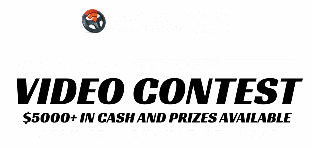 Proactive Training Soultions 5th Annual Video Contest. $5,000 in cash and prizes available. July 15-August 15, 2025. Sponsored by Covideo.