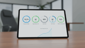 Automotive BDC dashboard showing key performance indicators