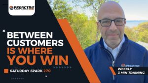 Proactive Training Solutions automotive sales training video — Between Customers is Where You Win