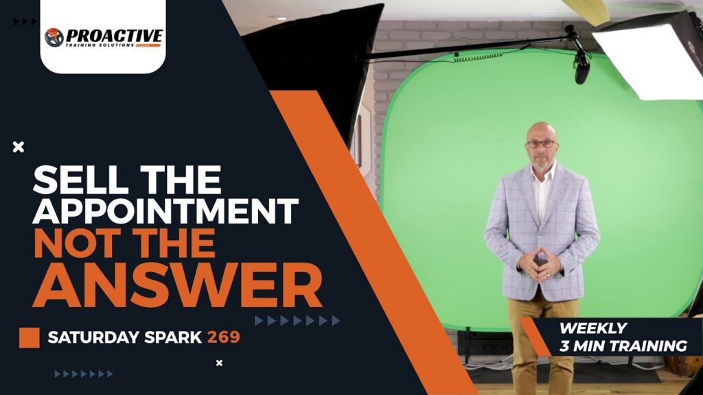 Proactive Training Solutions automotive sales training video — Sell the Appointment, Not the Answer